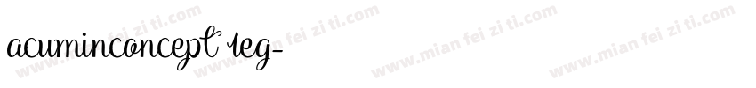acuminconcept reg字体转换